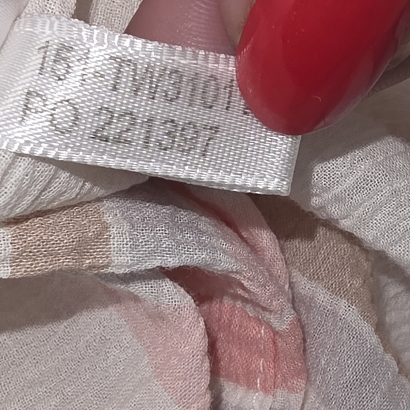 Tommy Bahama Striped Hooded Tunic 100% Cotton XS Pink White Beach Resort Boho - Picture 6 of 7